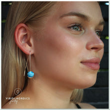 Load image into Gallery viewer, ADELINA Arctic Blue Drop earrings