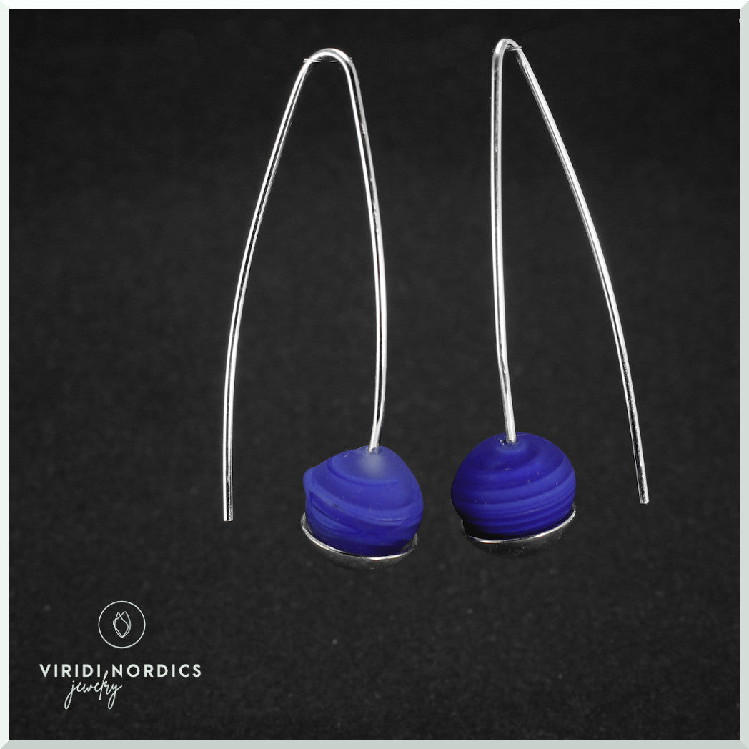 ADELINA Navy Blue Drop earrings