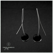Load image into Gallery viewer, ADELINA Midnight black Drop earrings